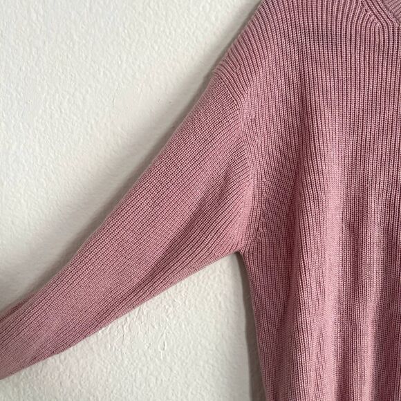 Aritzia Wilfred Pink Wool Blend Crew Neck Sweater Size Small - Picture 4 of 5